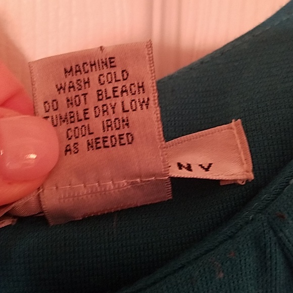 4 for $25! WD.NY Teal Top with back zipper - Picture 6 of 6